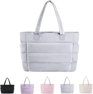 Monvielle Tote Bag Zynor Tote Bag Lightweight Nylon Hobo Bags for Women Crossbody with Compartments