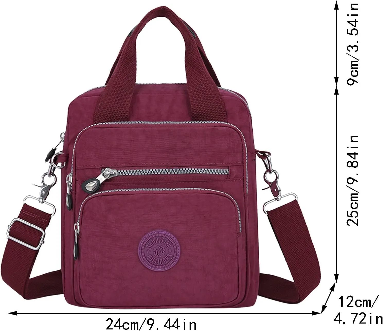 Multifunctional Casual Crossbody Bag Women Casual Crossbody Bag Adjustable Shoulder Strap Shoulder Bags (BU1, One Size)