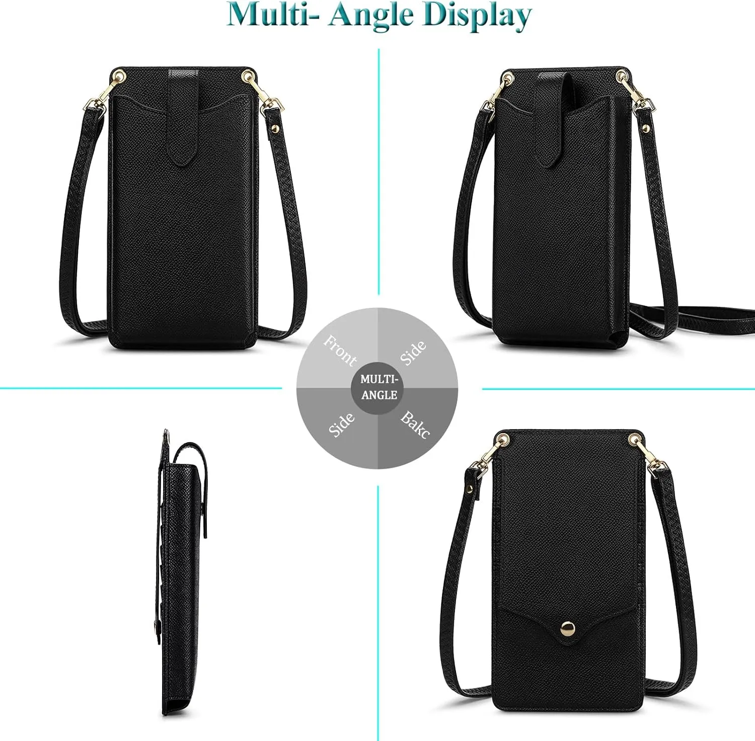 Peacocktion Small Crossbody Cell Phone Purse for Women Travel Lightweight Mini Small Bags for Women with Card Slots