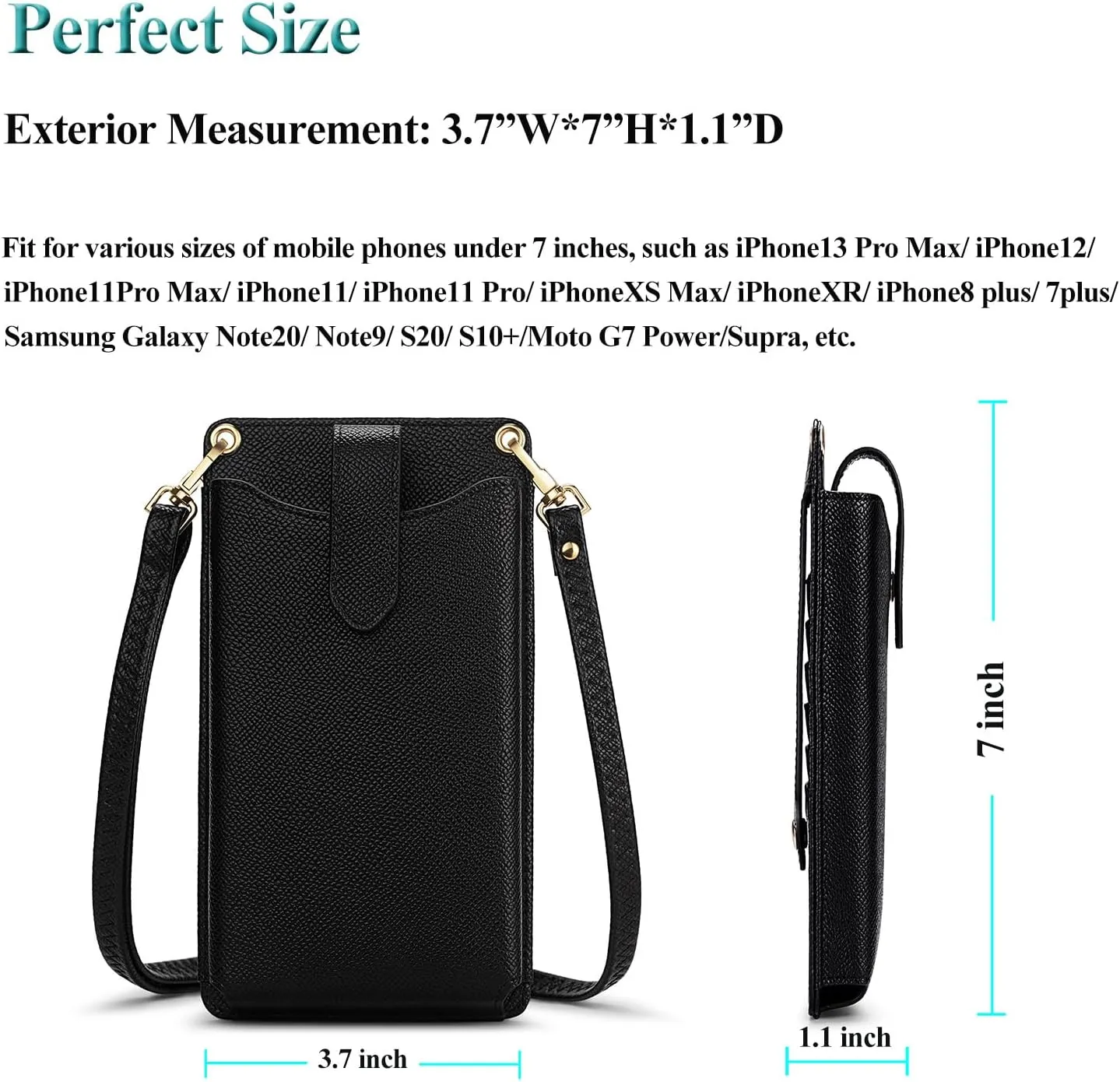 Peacocktion Small Crossbody Cell Phone Purse for Women Travel Lightweight Mini Small Bags for Women with Card Slots