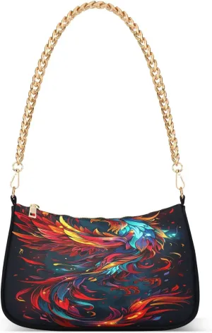 Phoenix Surrounded by Flames Mini Bag, Crossbody Bags for Women Trendy