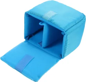 POPETPOP Polyester Lens Case Pouch Small Waterproof Dslr Camera Bag Blue Anti-static Elastic Design