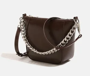 PU Leather Bag for Women Trendy Crossbody Bucket Bag Chic Handbag Purses Tote Hobo Bag with Adjustable Straps
