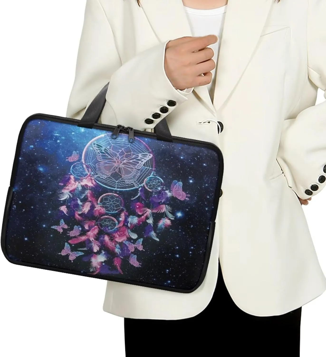 PU Leather Laptop Bag Design for Business Professional Commuter, Protective Sleeve Fits Laptop