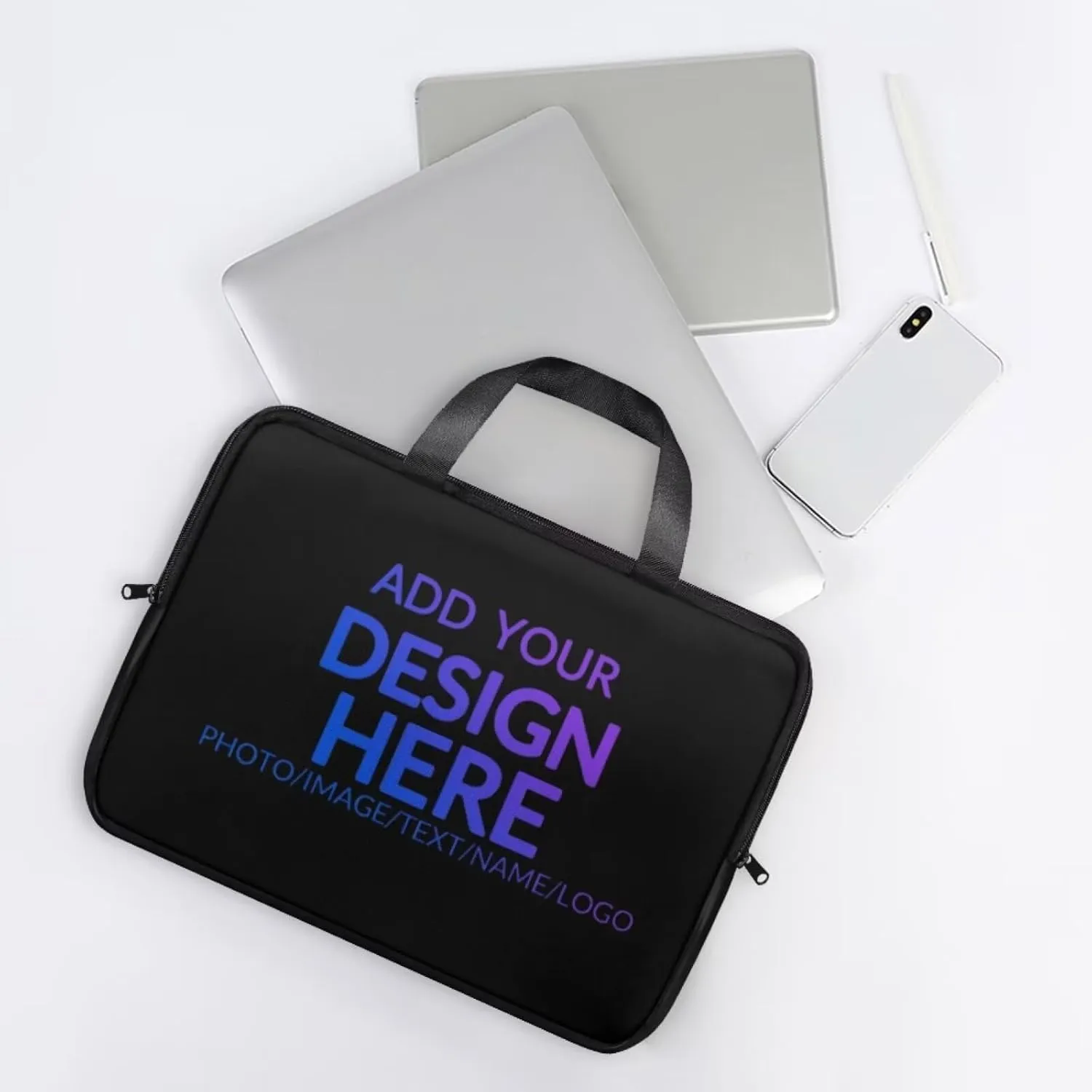 PU Leather Laptop Bag Design for Business Professional Commuter, Protective Sleeve Fits Laptop