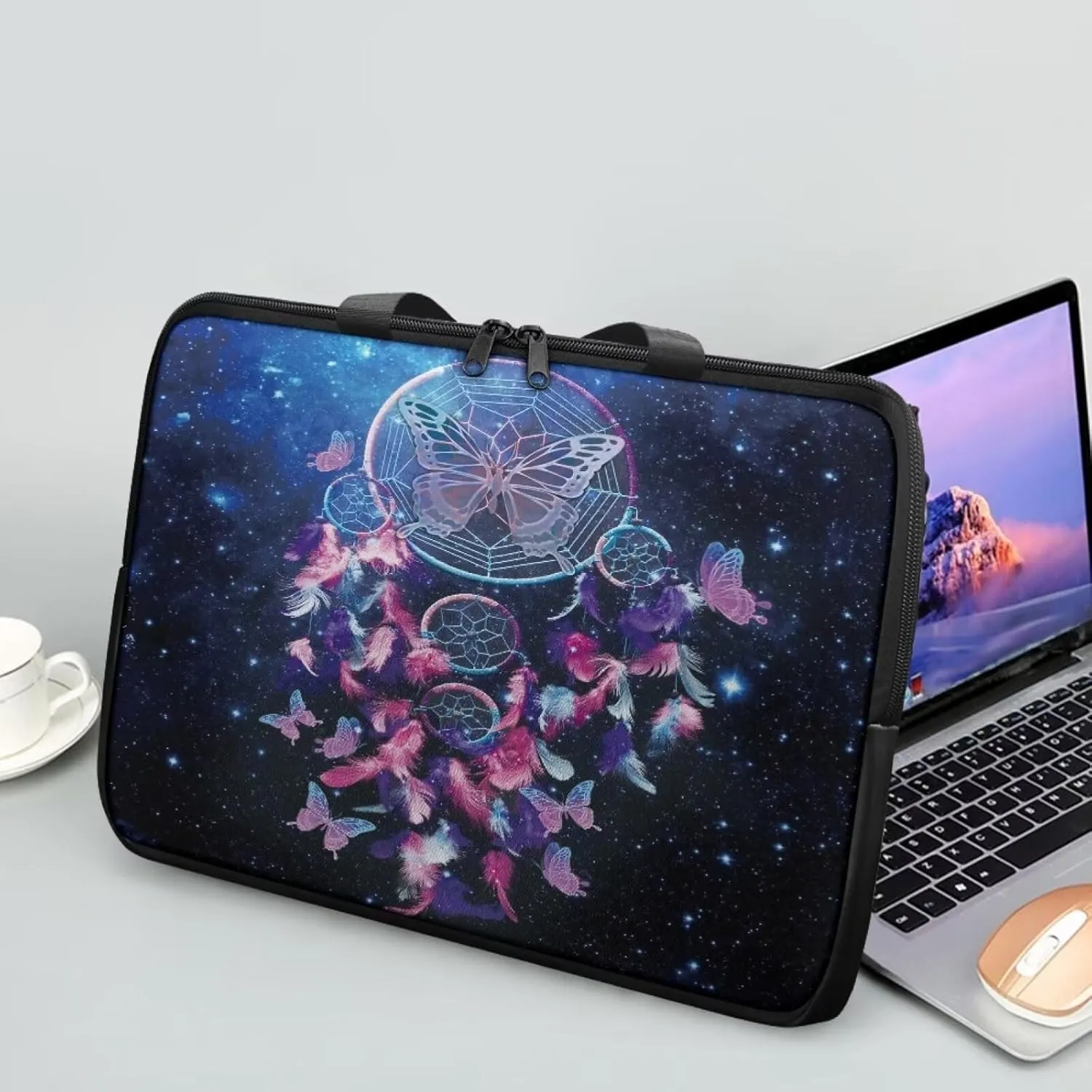 PU Leather Laptop Bag Design for Business Professional Commuter, Protective Sleeve Fits Laptop