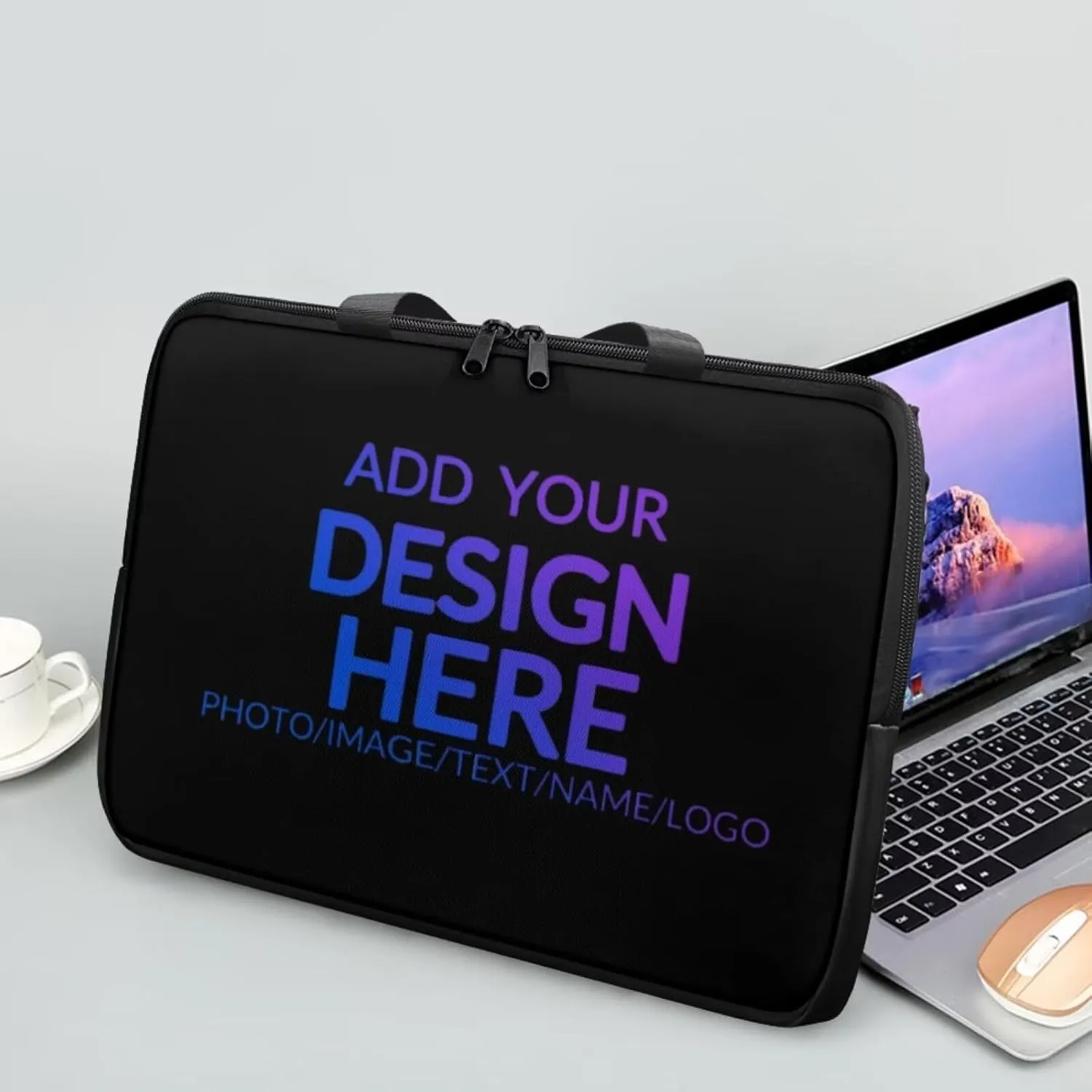 PU Leather Laptop Bag Design for Business Professional Commuter, Protective Sleeve Fits Laptop