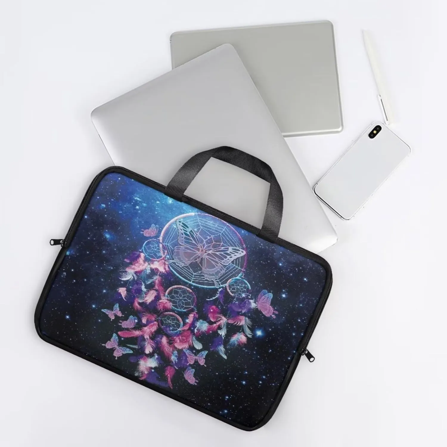PU Leather Laptop Bag Design for Business Professional Commuter, Protective Sleeve Fits Laptop