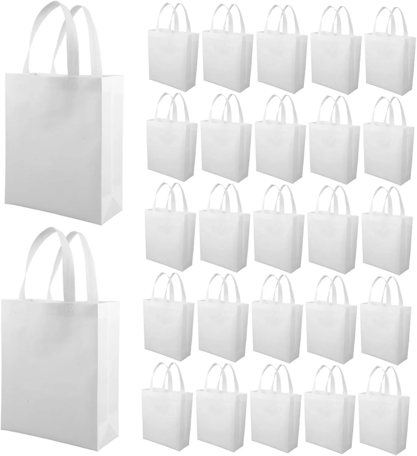 Reusable Non Woven Grocery Tote Bags Lightweight Shopping Handbag for Women Families present Party Favor