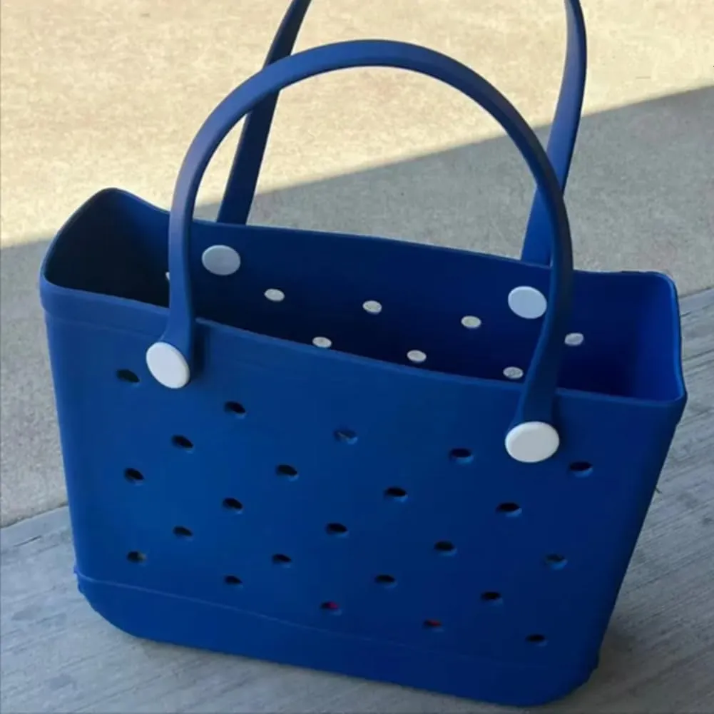 Rubber Beach Bag for Women,Large Capacity Waterproof Outdoor Large Tote Bag for Beach Boat Sports Pool