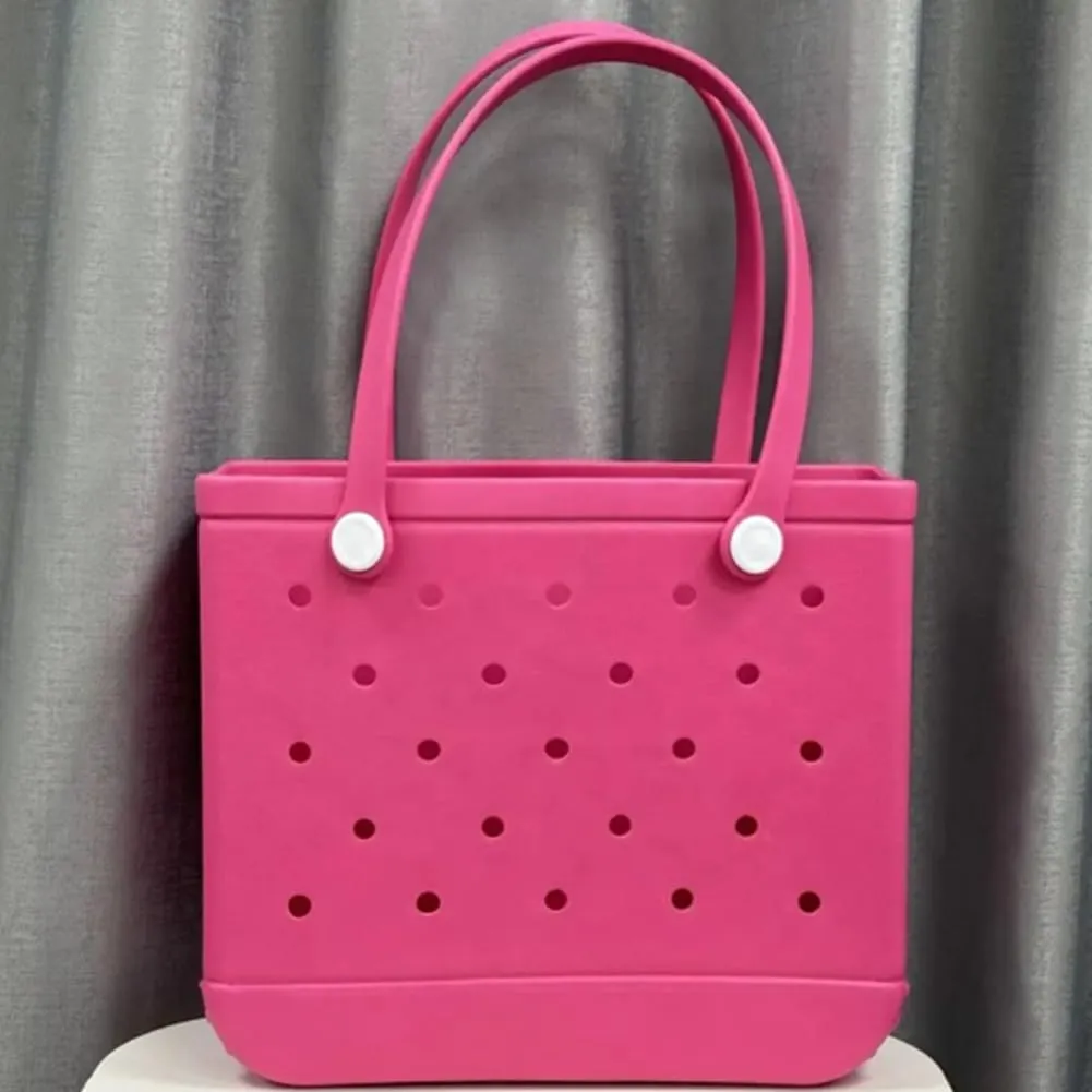 Rubber Beach Bag for Women,Large Capacity Waterproof Outdoor Large Tote Bag for Beach Boat Sports Pool