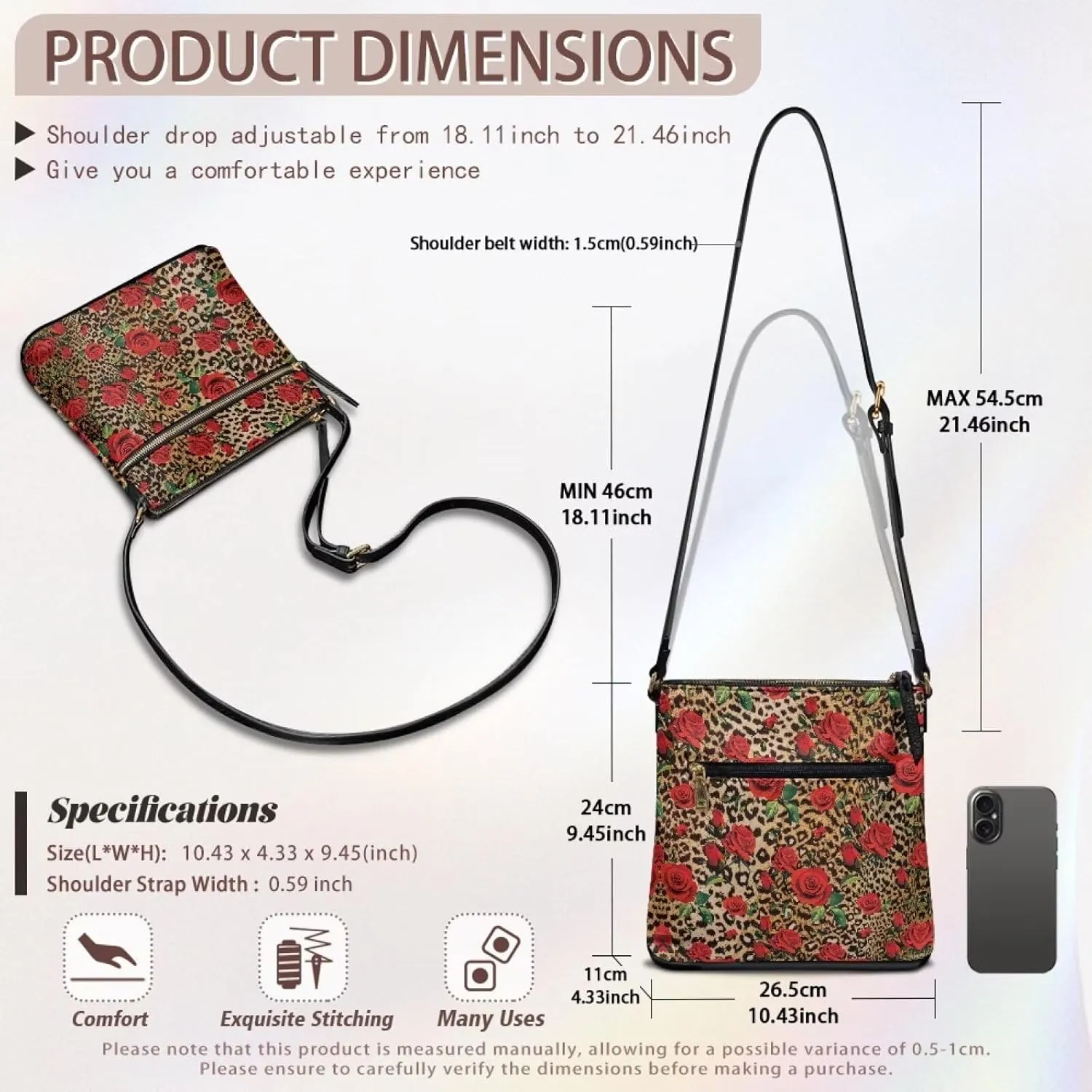 Sepetwhos Crossbody Bags Purses for Women Shoulder Handbags Crossover Stylish Trendy Pocketbook with Top Zipper Closure