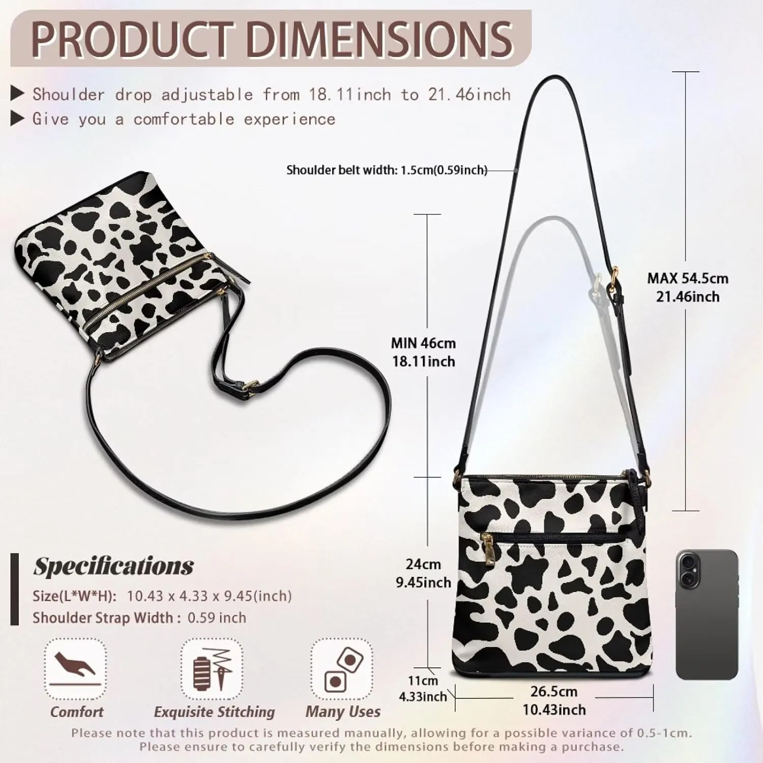Sepetwhos Crossbody Bags Purses for Women Shoulder Handbags Crossover Stylish Trendy Pocketbook with Top Zipper Closure