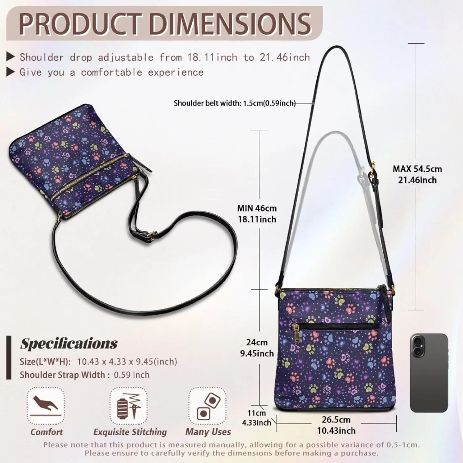 Sepetwhos Crossbody Bags Purses for Women Shoulder Handbags Crossover Stylish Trendy Pocketbook with Top Zipper Closure