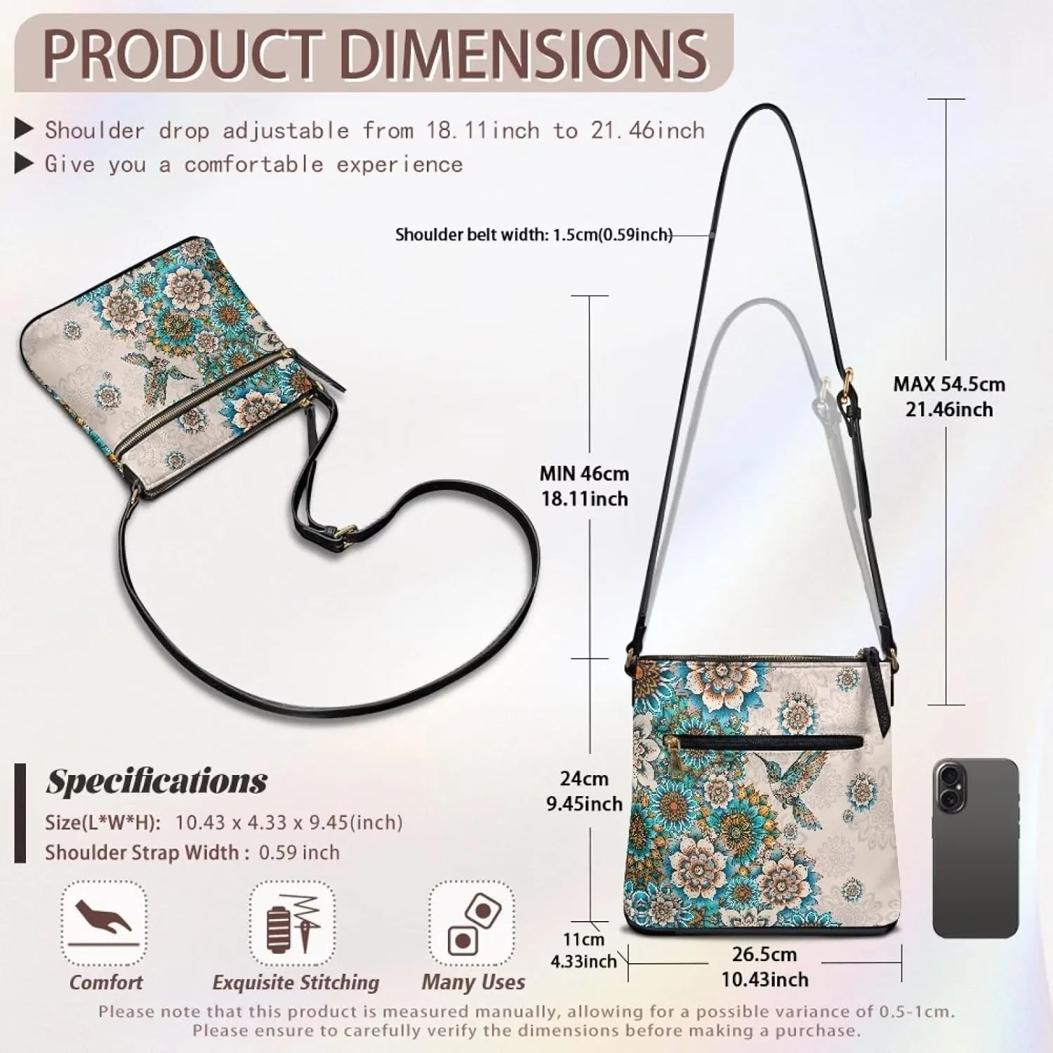 Sepetwhos Crossbody Bags Purses for Women Shoulder Handbags Crossover Stylish Trendy Pocketbook with Top Zipper Closure
