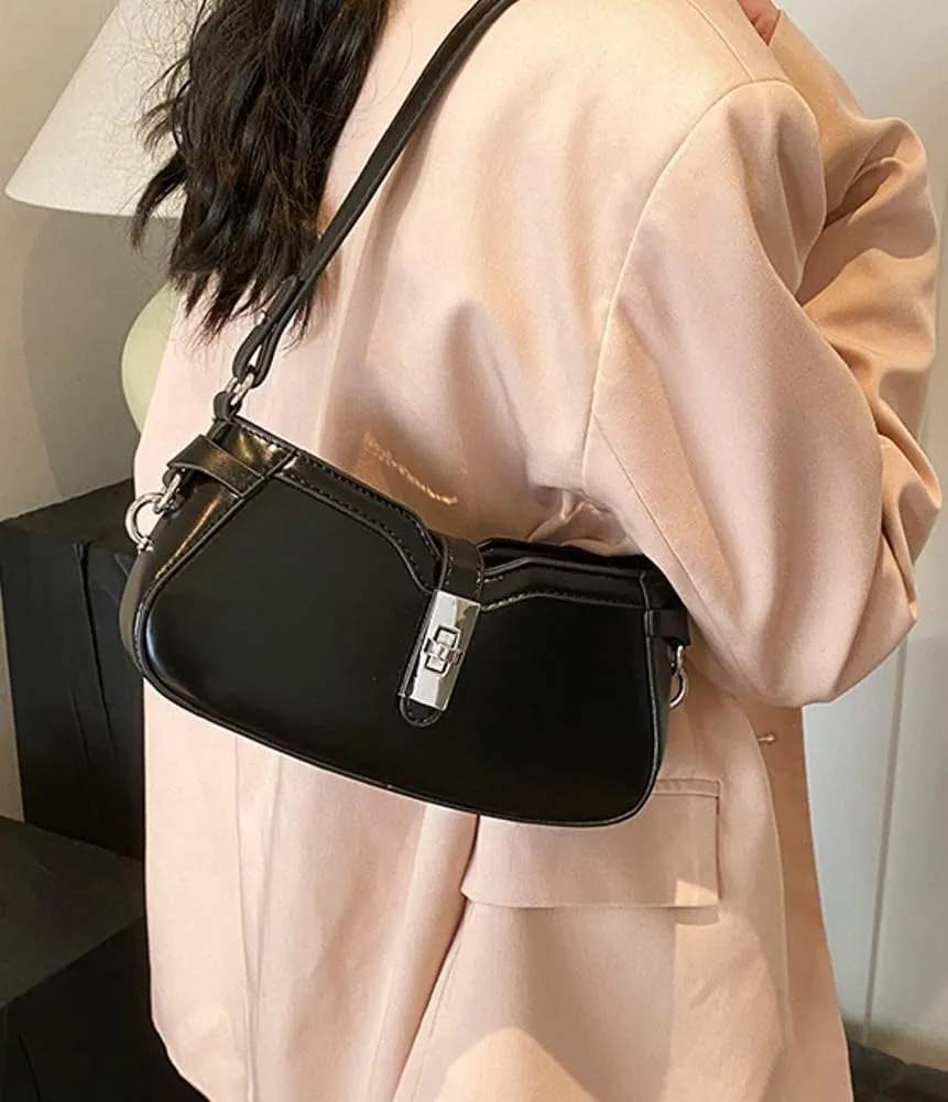 Shoulder Bag for Women Fashion Vegan Leather Tote Bags Hobo Handbag Chic Crossbody Bag Purse