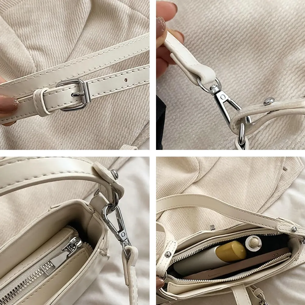 Shoulder Bag for Women Fashion Vegan Leather Tote Bags Hobo Handbag Chic Crossbody Bag Purse