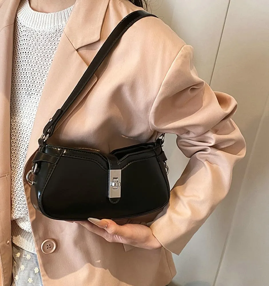 Shoulder Bag for Women Fashion Vegan Leather Tote Bags Hobo Handbag Chic Crossbody Bag Purse