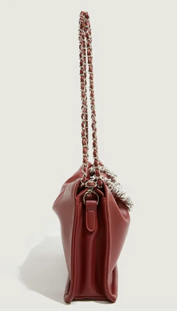 Slouchy Bucket Bags Women 2025 Spring Trendy Hobo Shoulder Bags Large Chain Underarm Crossbody Satchel Tote Handbag