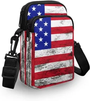 Small Crossbody Cell Phone Purse, Lightweight Mini Messenger Shoulder Handbag Wallet with Adjustable Strap
