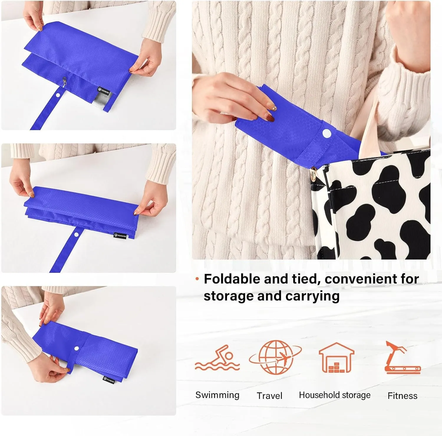 SPRIPORT Blue 3 Set Compression Packing Cubes for Travel Lightweight Luggage Organizer Bags for Carry on Suitcase Travel Accessories for Man Woman Clothes Vacation