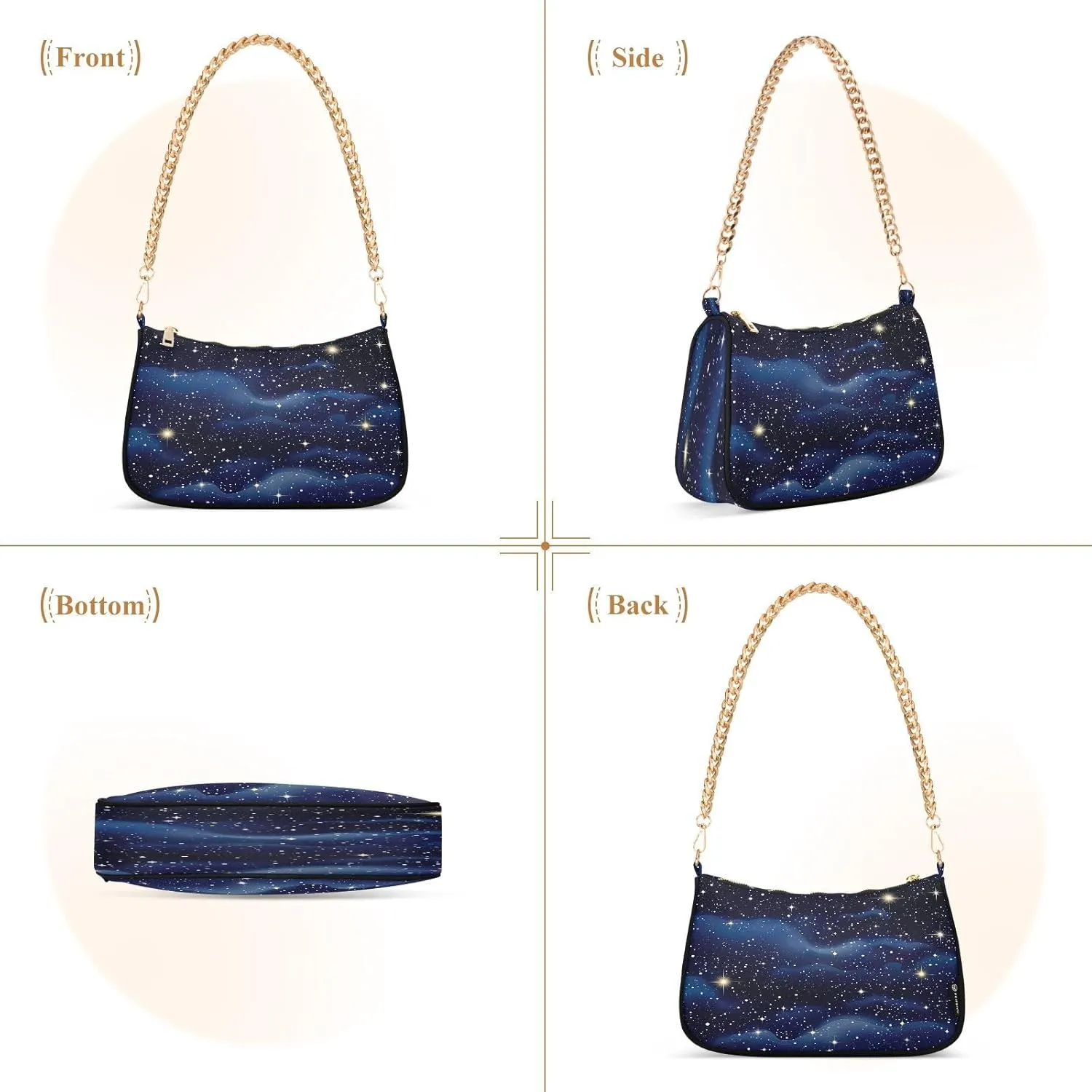 Starfish Palm Tree Woman Tote Bag Purse, Trendy Bags for Women