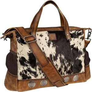 STS Ranchwear Women's Vaquero Amelia Spacious 16.5" W x 13" H Zip Closure Full Grain Leather Multi Bag/Backpack, Cowhide/Tan, Medium