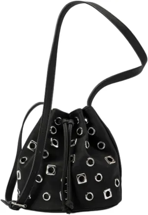 Stylish Bucket Bag Crossbody Bag for Women Punk Hollowed Out Crossbody Bag shoulder Bag Purse Satchel for Women
