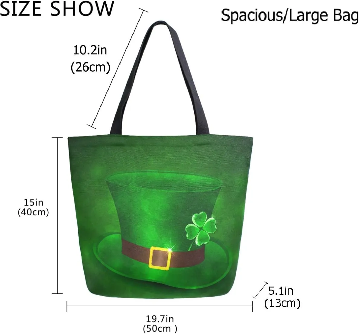 Stylish Cute Pattern Extra Large Shoulder Tote Bag for Beach Travel Weekender Gym Grocery Shopping