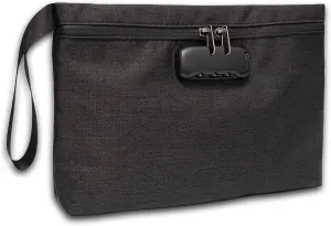 Stylish Men's Clutch Bag - Spacious Handbag With Wristlet and Wallet Feature, Ideal for Special Occasions - Midnight Black