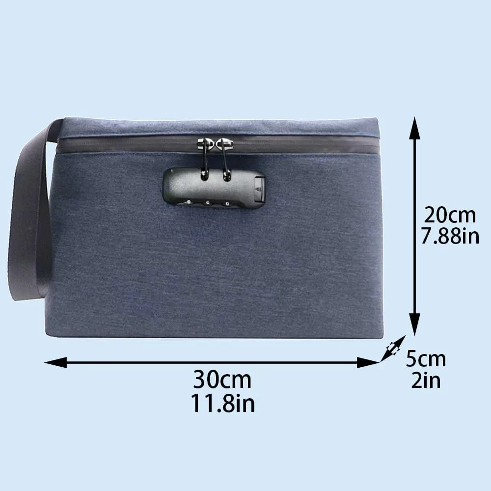 Stylish Men's Clutch Bag - Spacious Handbag With Wristlet and Wallet Feature, Ideal for Special Occasions - Midnight Black