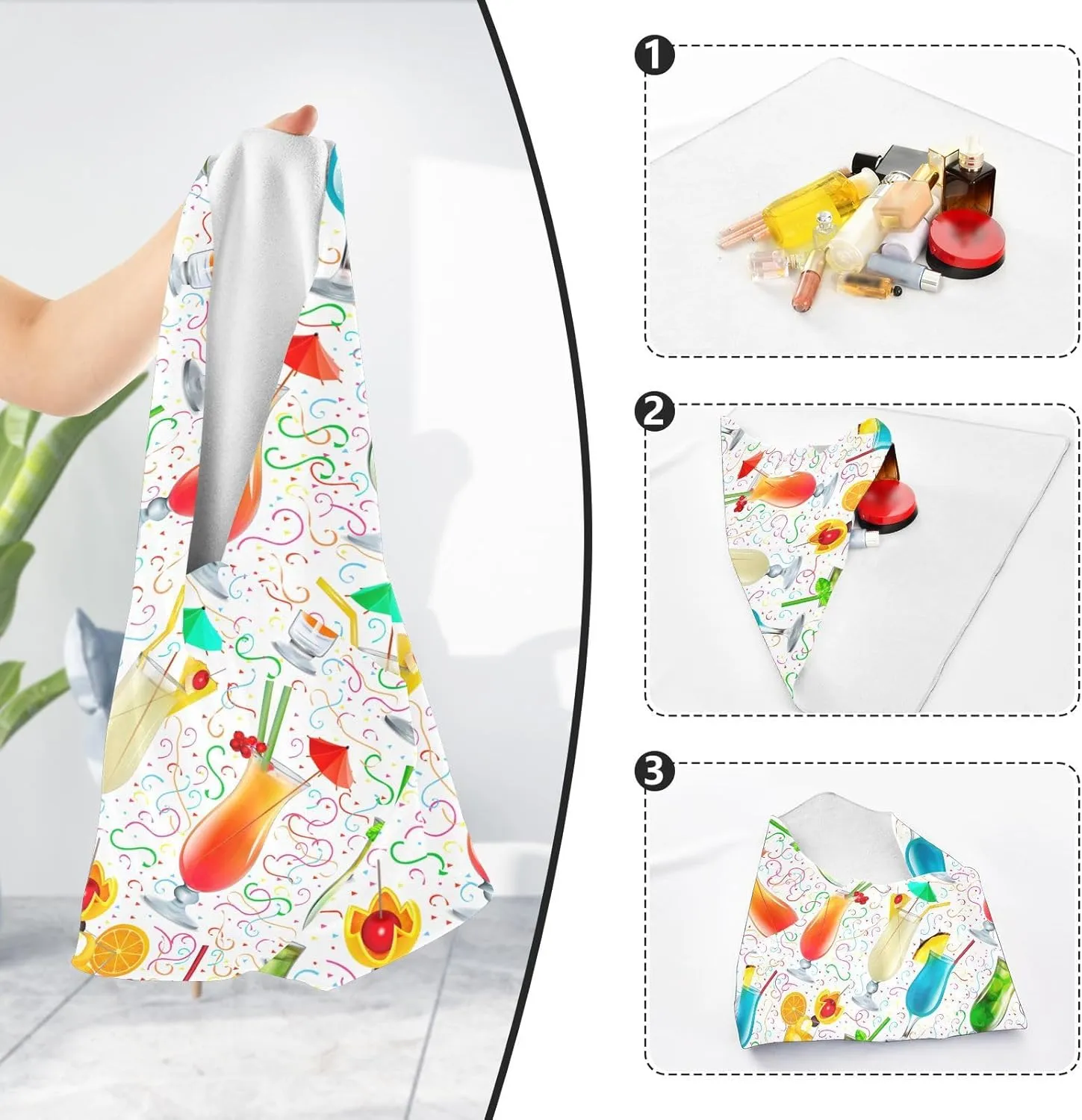 susiyo Alcoholic Cocktails Protective Wrap Anti-scratch Lens Camera Wrap Lens Protector Magic Self-Adhesive Cloth Wrapper Portable Cosmetic Bag Travel Organizer for Camera DSLR Laptop Accessories