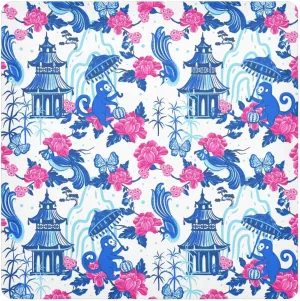 susiyo Chinoiserie Pagodas Monkeys Protective Wrap Anti-scratch Lens Camera Wrap Lens Protector Magic Self-Adhesive Cloth Wrapper Portable Cosmetic Bag Travel Organizer for Camera DSLR Laptop Accessor
