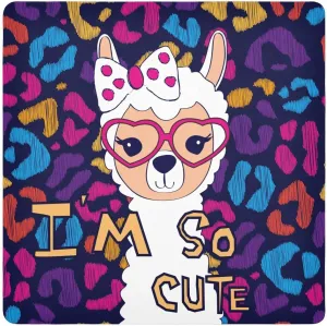 susiyo Cute Llama Alpaca Leopard Protective Wrap Anti-scratch Lens Camera Wrap Lens Protector Magic Self-Adhesive Cloth Wrapper Portable Cosmetic Bag Travel Organizer for Camera DSLR Laptop Accessorie