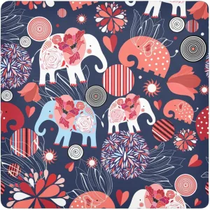 susiyo Elephants Boho Protective Wrap Anti-scratch Lens Camera Wrap Lens Protector Magic Self-Adhesive Cloth Wrapper Portable Cosmetic Bag Travel Organizer for Camera DSLR Laptop Accessories