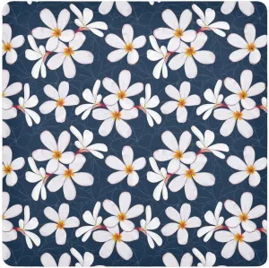 susiyo Frangipani Flowers Dark Blue Protective Wrap Anti-scratch Lens Camera Wrap Lens Protector Magic Self-Adhesive Cloth Wrapper Portable Cosmetic Bag Travel Organizer for Camera DSLR Laptop Accesso