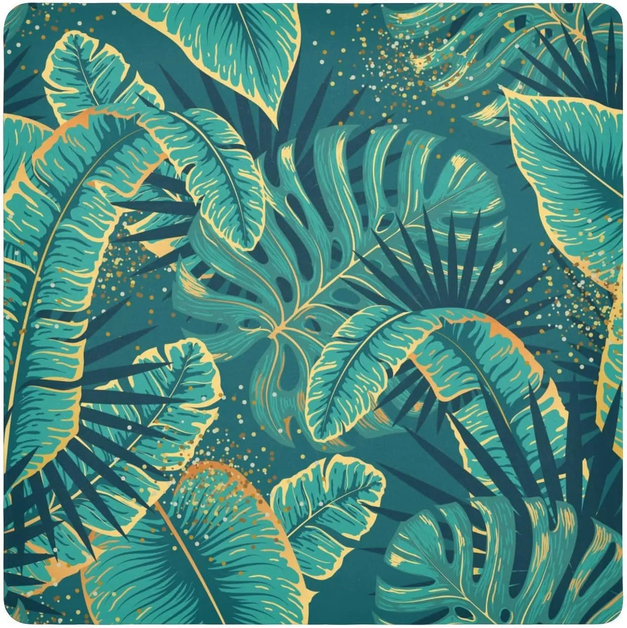 susiyo Tropical Leaves Protective Wrap Anti-scratch Lens Camera Wrap Lens Protector Magic Self-Adhesive Cloth Wrapper Portable Cosmetic Bag Travel Organizer for Camera DSLR Laptop Accessories