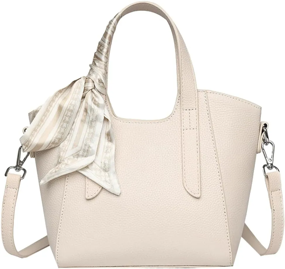 Synthetic Leather Bucket Bags for Women Trendy Hobo Handbags with Removable Shoulder Strap Sling Bags for Daily