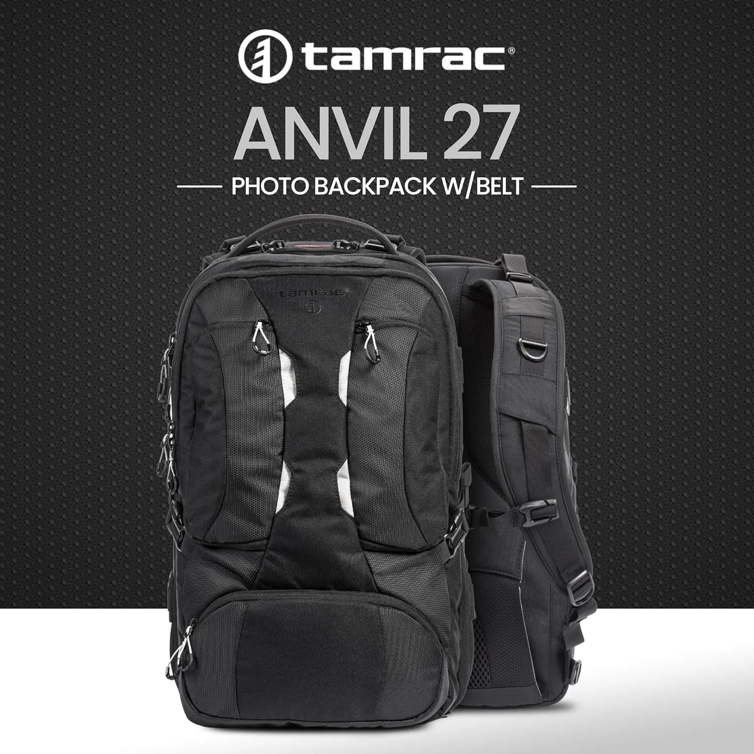 Tamrac Anvil 27 Camera Backpack for Photographers, DSLR Camera Bag with Laptop Compartment, Professional Photography Backpack, Camera Bag with Tripod Holder, Camera Carrying Case, Black
