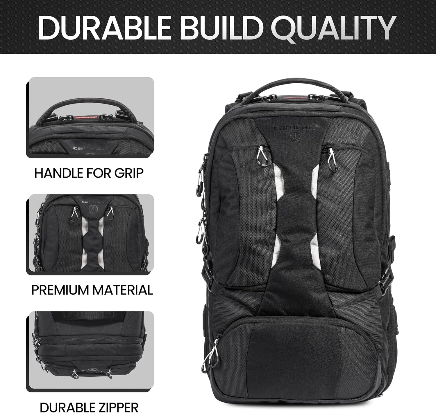Tamrac Anvil 27 Camera Backpack for Photographers, DSLR Camera Bag with Laptop Compartment, Professional Photography Backpack, Camera Bag with Tripod Holder, Camera Carrying Case, Black