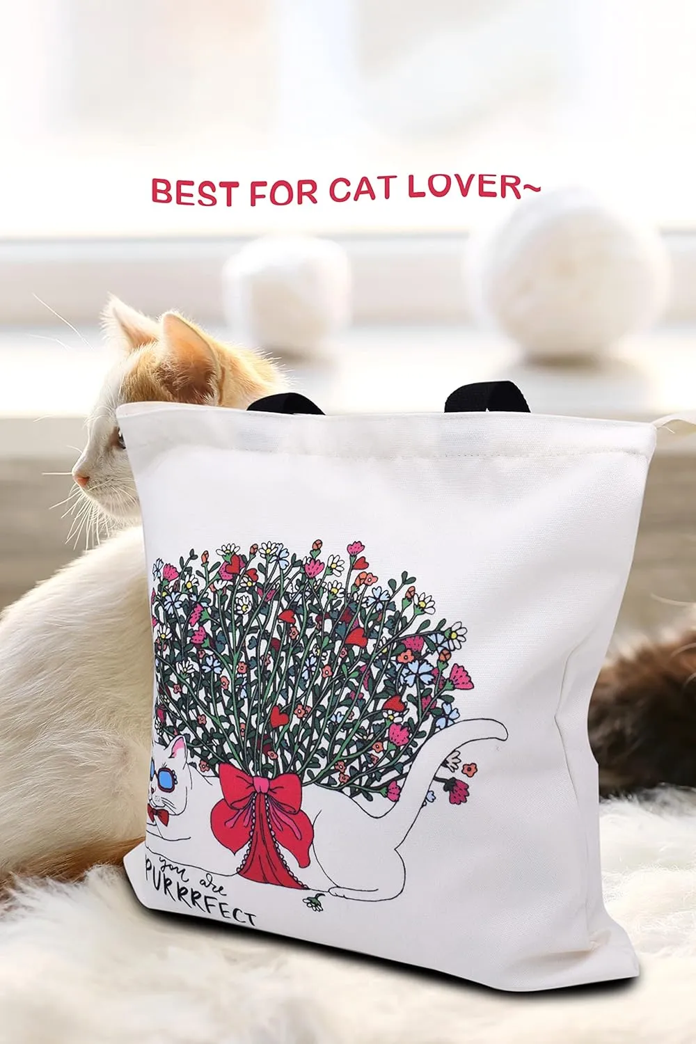 TeeYee Canvas Tote Shopping Bag Lightweight Beach Bag with Handles Reusable Grocery Bags Suitable for DIY Gift Activity