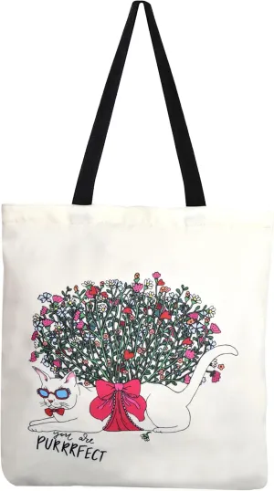 TeeYee Canvas Tote Shopping Bag Lightweight Beach Bag with Handles Reusable Grocery Bags Suitable for DIY Gift Activity