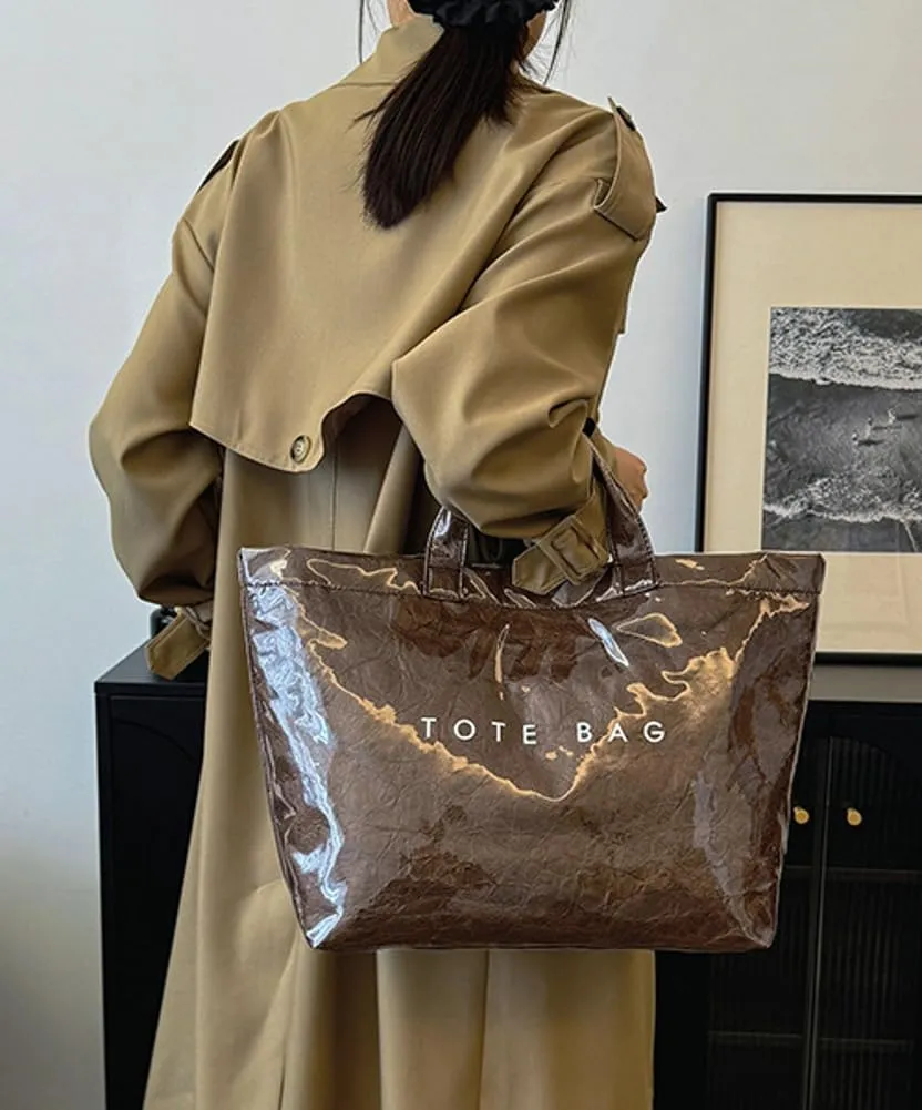 Tote Bag for Women Shoulder Bags Large Satchel and Purse Stylish Kraft Paper Handbag Dating Work Shopping