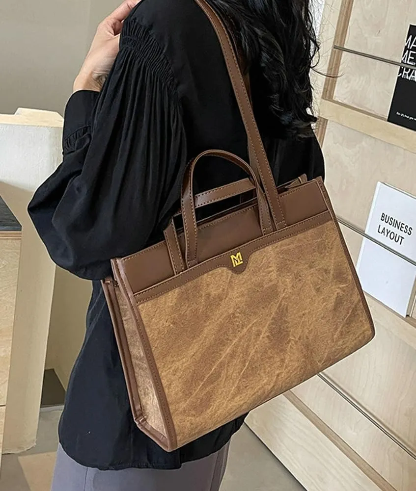 Tote Bag for Women Vegan Leather Shoulder Bag Top Handle Hobo Bags Chic Tote Handbag Crossbody Bags