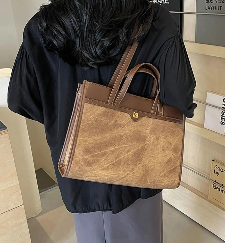 Tote Bag for Women Vegan Leather Shoulder Bag Top Handle Hobo Bags Chic Tote Handbag Crossbody Bags