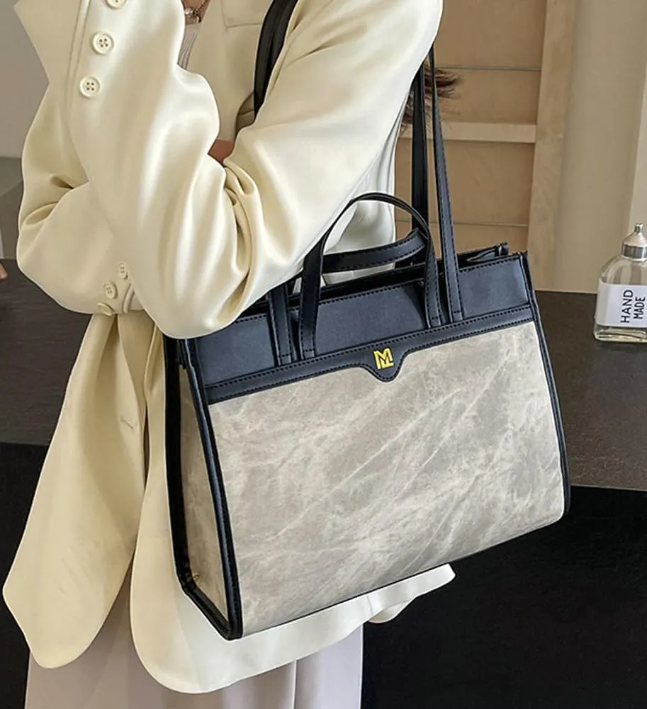Tote Bag for Women Vegan Leather Shoulder Bags Top Handle Hobo Bag Chic Tote Handbag