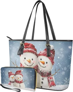 Tote Bag with Wallet for Women Fashion Lady Handbag with Strap Spacious Work-Ready Laptop Bag