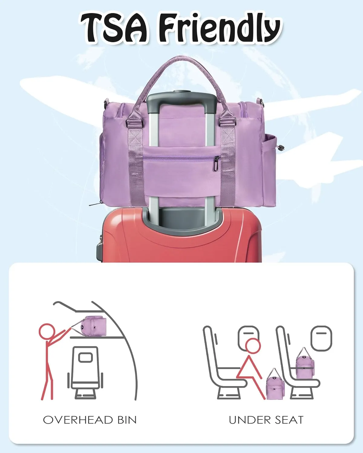 Travel Bag for Girls, Kids Travel Duffel Bag,Appreciation Gifts, Personalized Weekender Bag, Daughter Gifts from women, Friends Teacher Girls Gifts