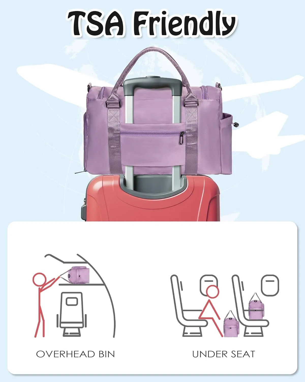 Travel Bag for Girls, Kids Travel Duffel Bag,Appreciation Gifts, Personalized Weekender Bag, Daughter Gifts from women, Friends Teacher Girls Gifts