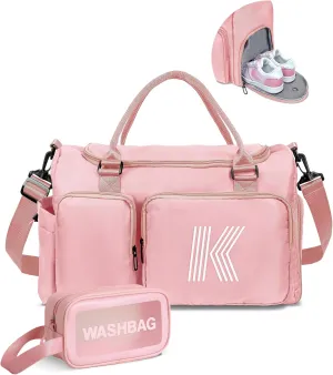 Travel Duffel Gym Bag, Personalized Weekender Bag, Friend Wedding Girlfriend Birthday Gifts for Women, girls suitcase